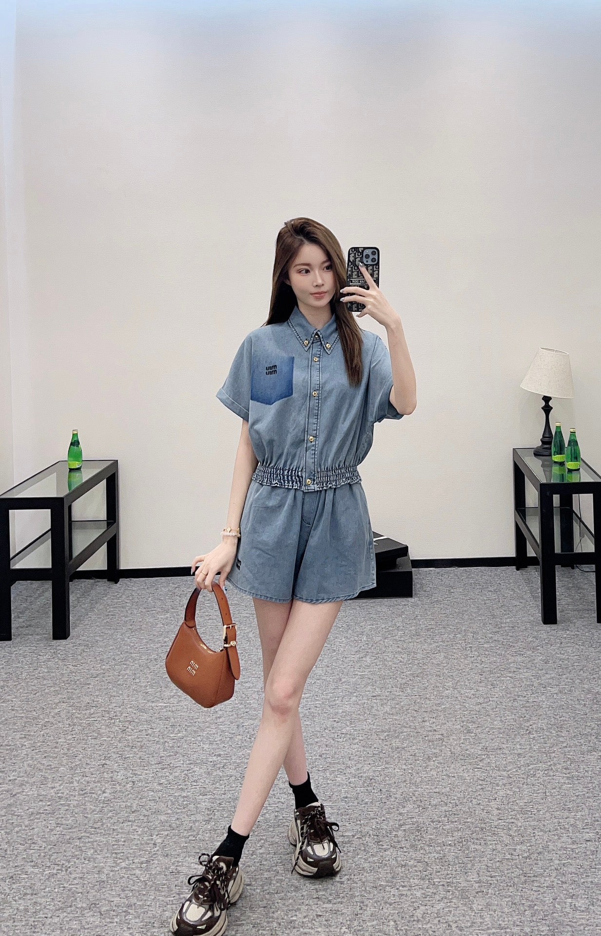 Mi*mi*♥2025 new products Shirt and shorts set