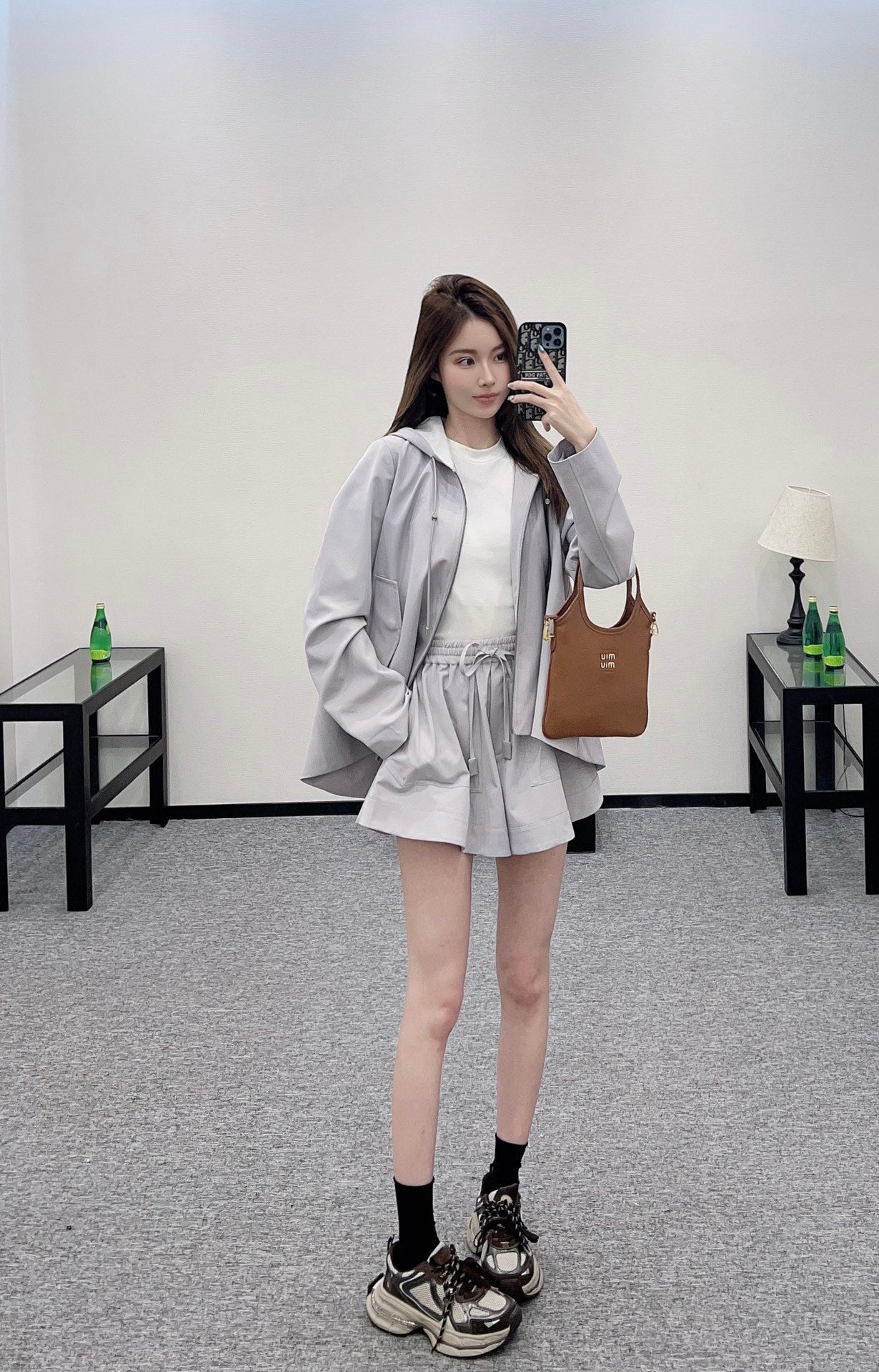 L*♥2025 new products Jacket and shorts set