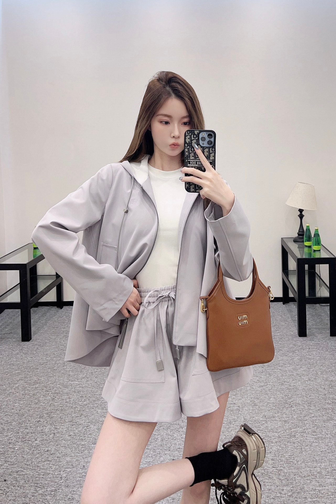 L*♥2025 new products Jacket and shorts set