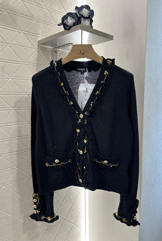 C*♥2024 new product Beaded knitted cardigan