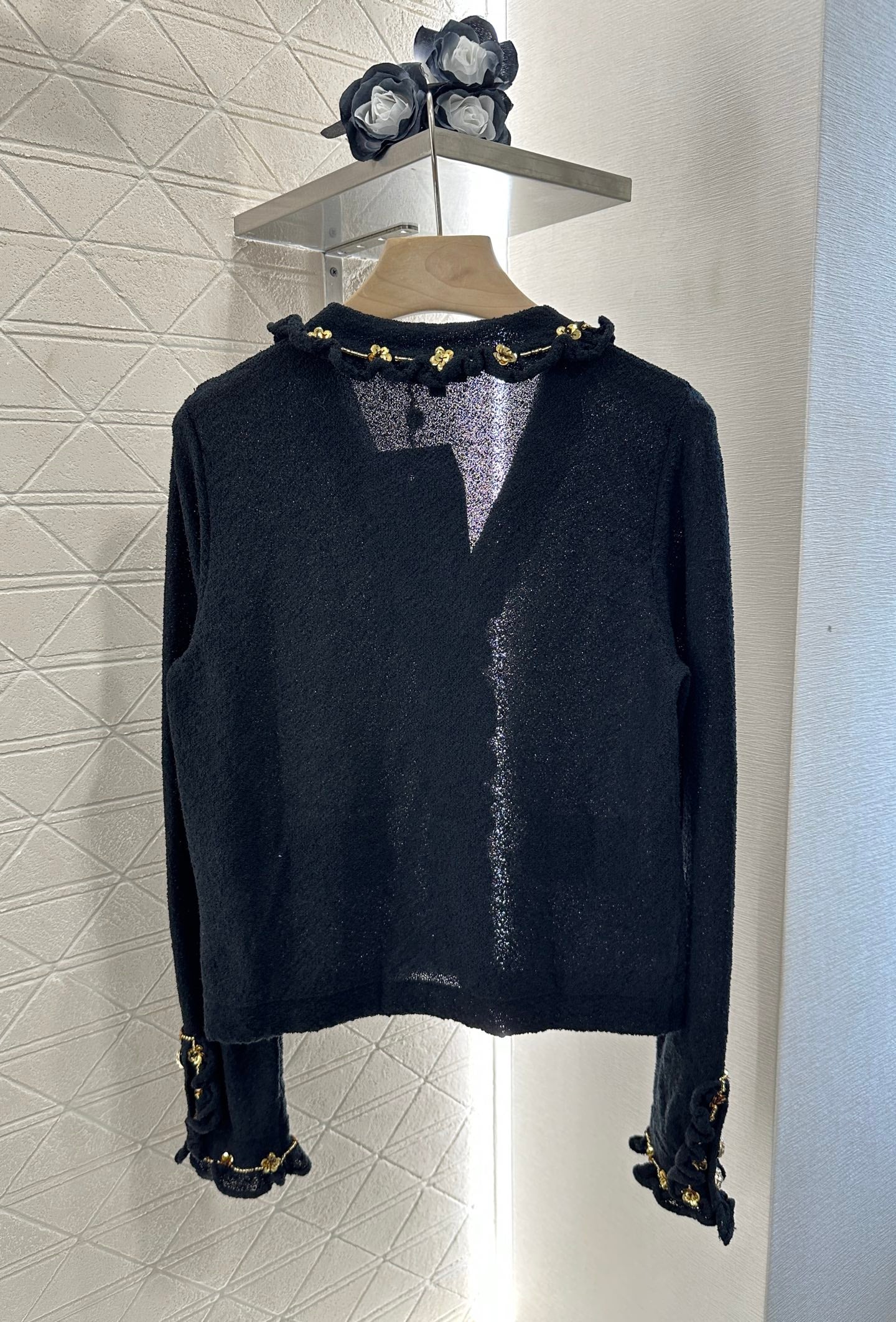 C*♥2024 new product Beaded knitted cardigan