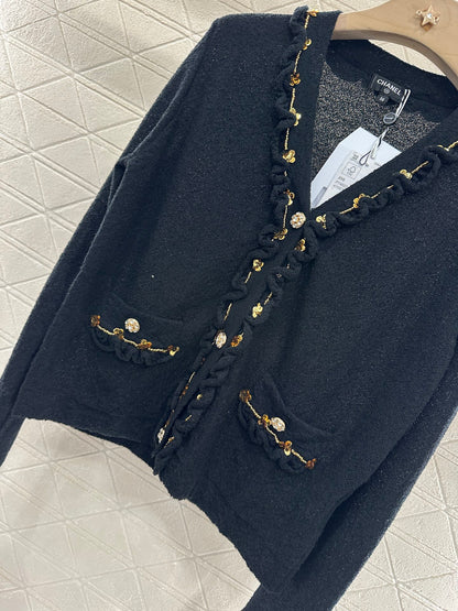 C*♥2024 new product Beaded knitted cardigan