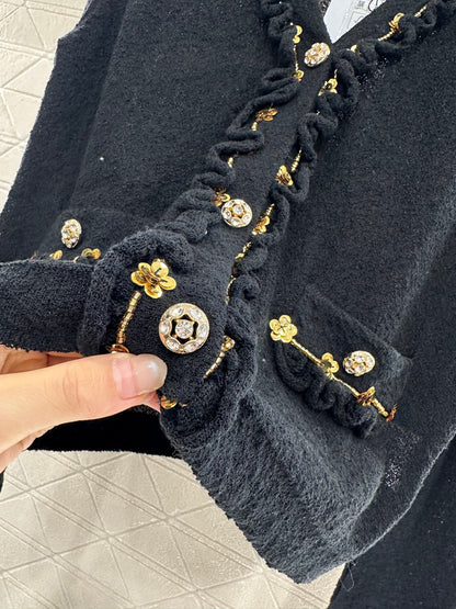 C*♥2024 new product Beaded knitted cardigan
