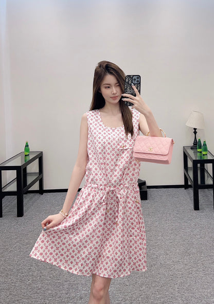Louis*♥2025 new product Drawstring vest dress