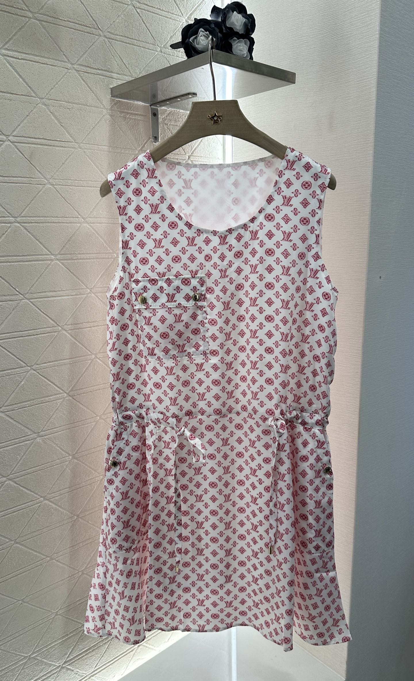 Louis*♥2025 new product Drawstring vest dress