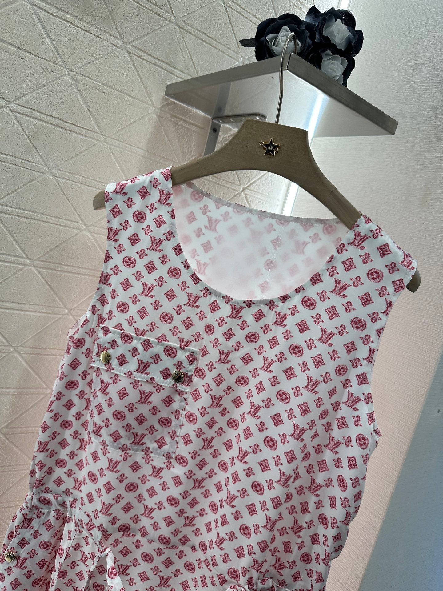 Louis*♥2025 new product Drawstring vest dress