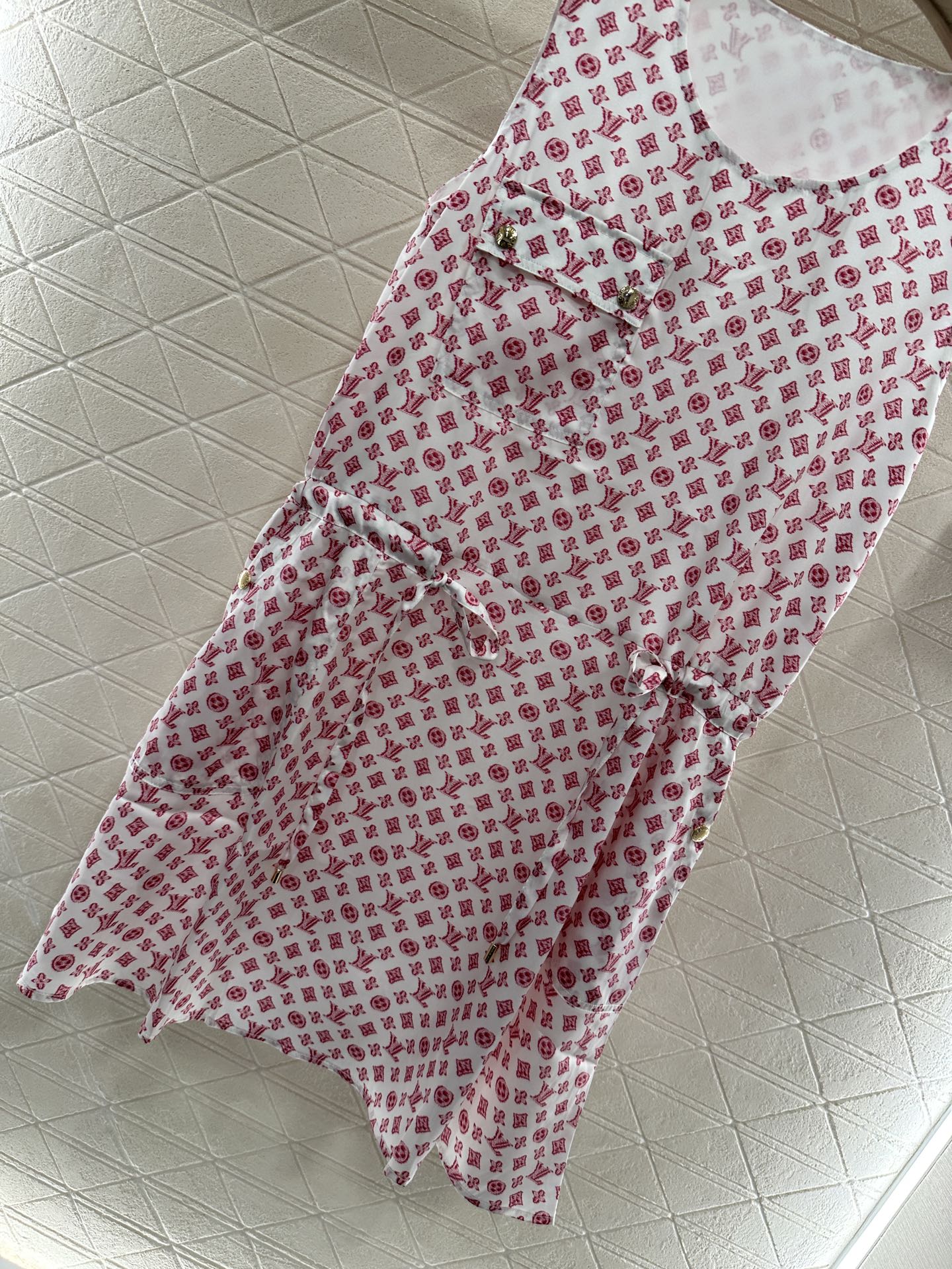 Louis*♥2025 new product Drawstring vest dress