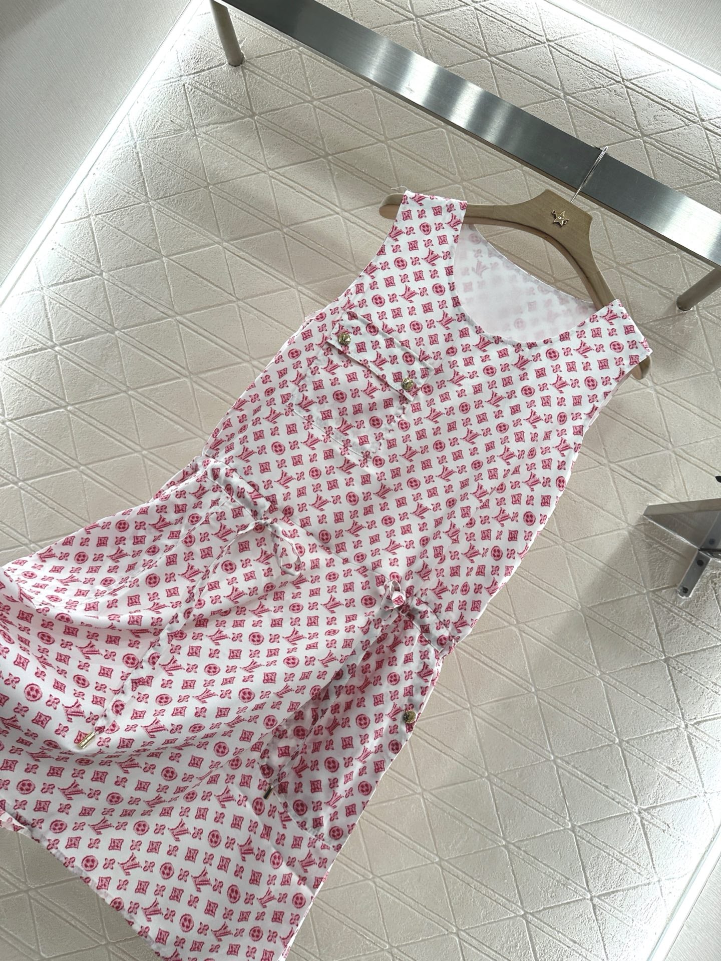 Louis*♥2025 new product Drawstring vest dress