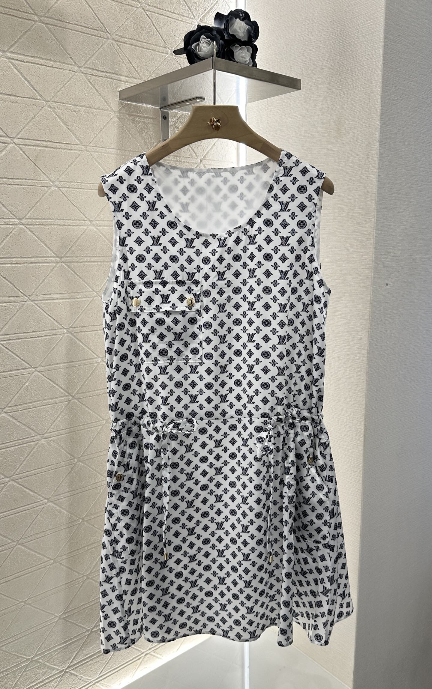 Louis*♥2025 new product Drawstring vest dress