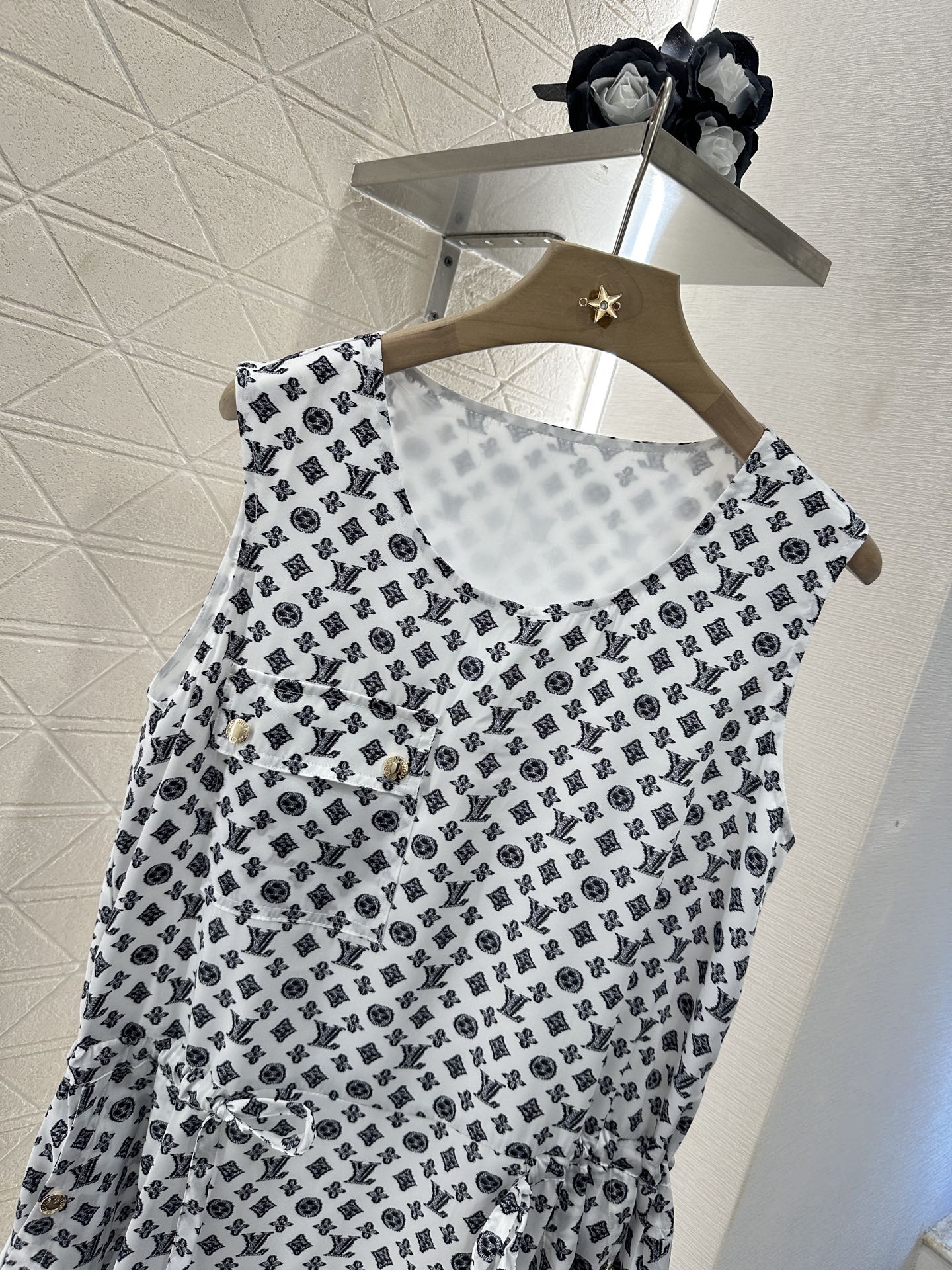 Louis*♥2025 new product Drawstring vest dress