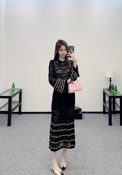C*♥2025 new product Embroidered long skirt