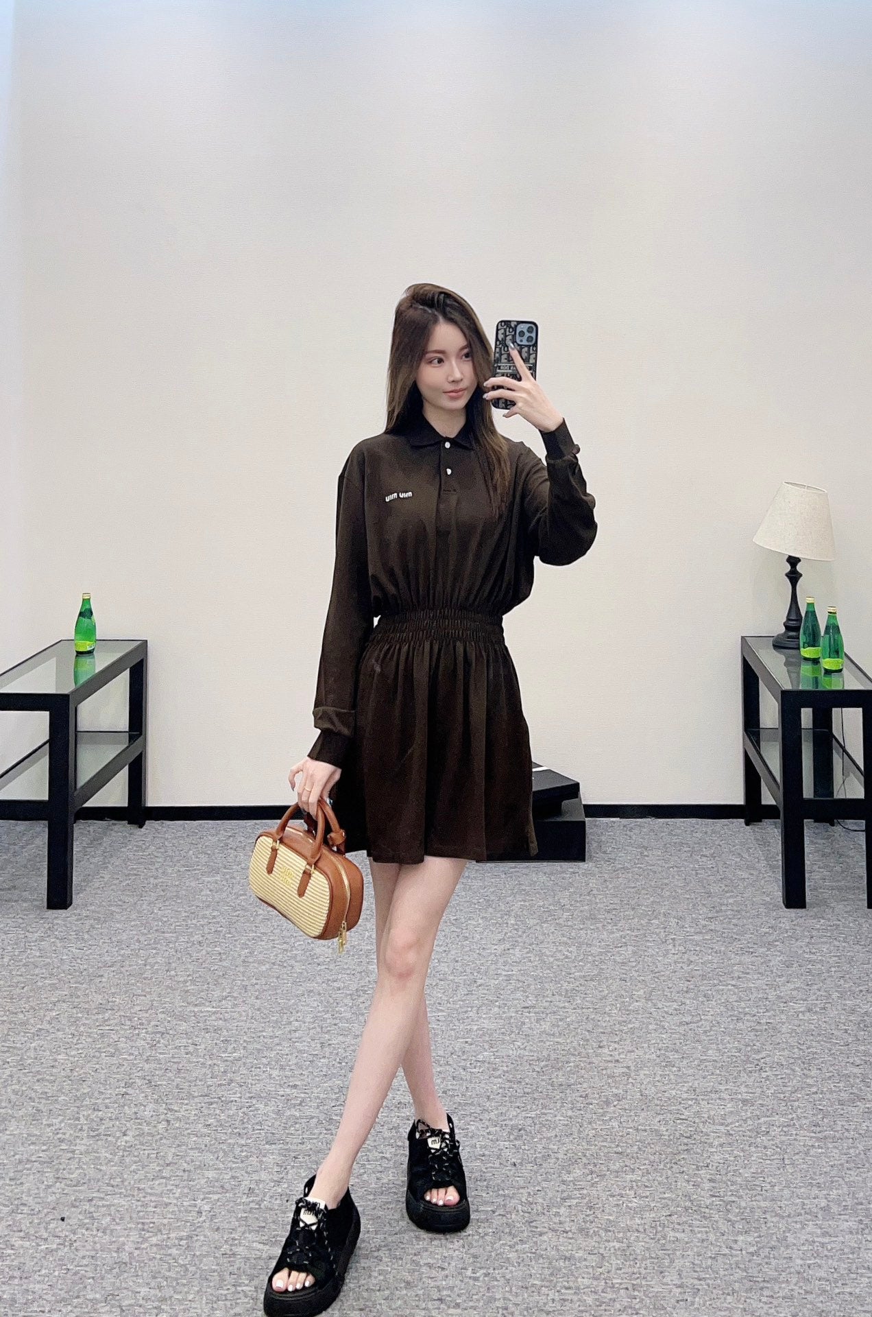 Mi*mi*♥2025 new products Short-sleeved dress