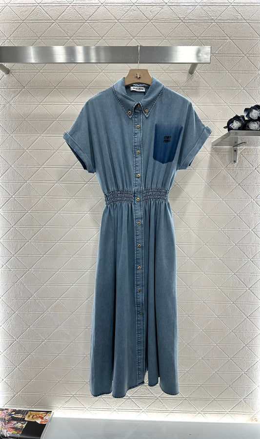 Mi*mi*♥2025 new products Denim dress