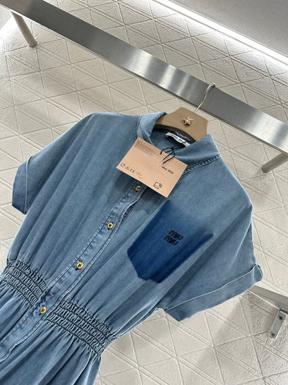 Mi*mi*♥2025 new products Denim dress