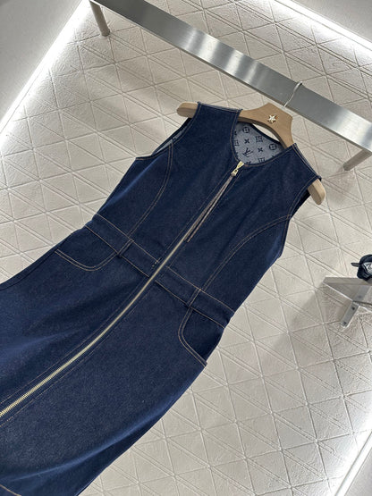Louis*♥2025 new product Denim vest skirt