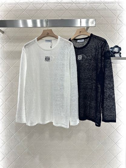 L*♥2025 new product Hollow knitted long sleeves