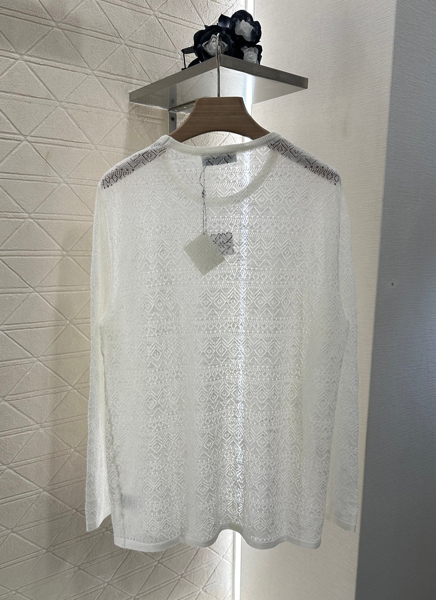 L*♥2025 new product Hollow knitted long sleeves