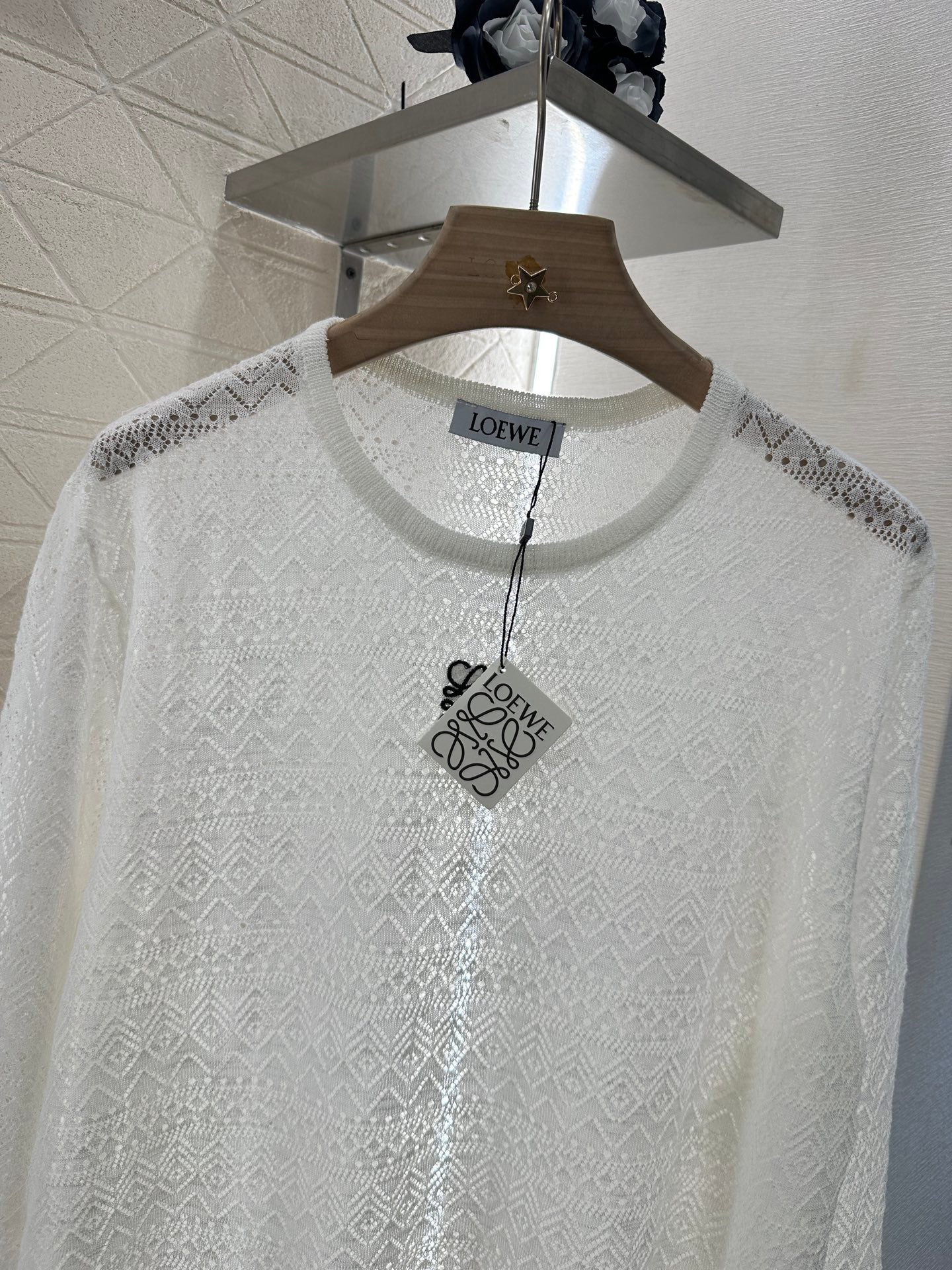 L*♥2025 new product Hollow knitted long sleeves