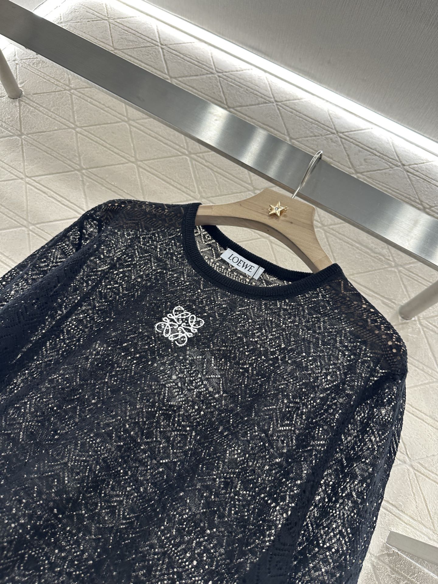L*♥2025 new product Hollow knitted long sleeves