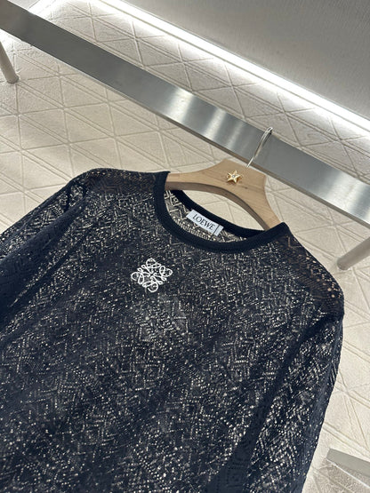 L*♥2025 new product Hollow knitted long sleeves