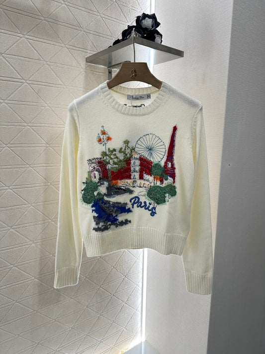 D*♥2025 new products Embroidered sweater