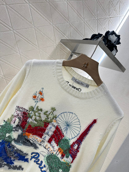 D*♥2025 new products Embroidered sweater