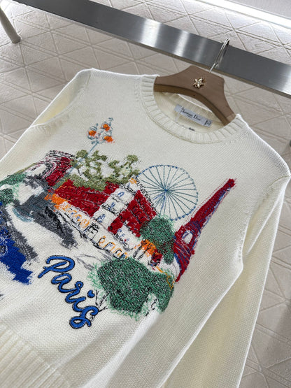 D*♥2025 new products Embroidered sweater