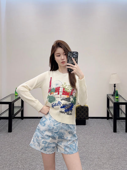 D*♥2025 new products Embroidered sweater