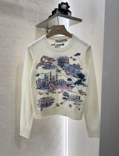D*♥2025 new products Embroidered sweater