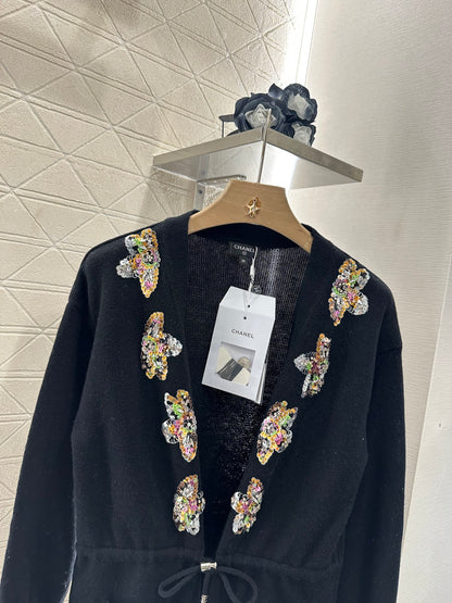 C*♥2025 new product Beaded knitted cardigan