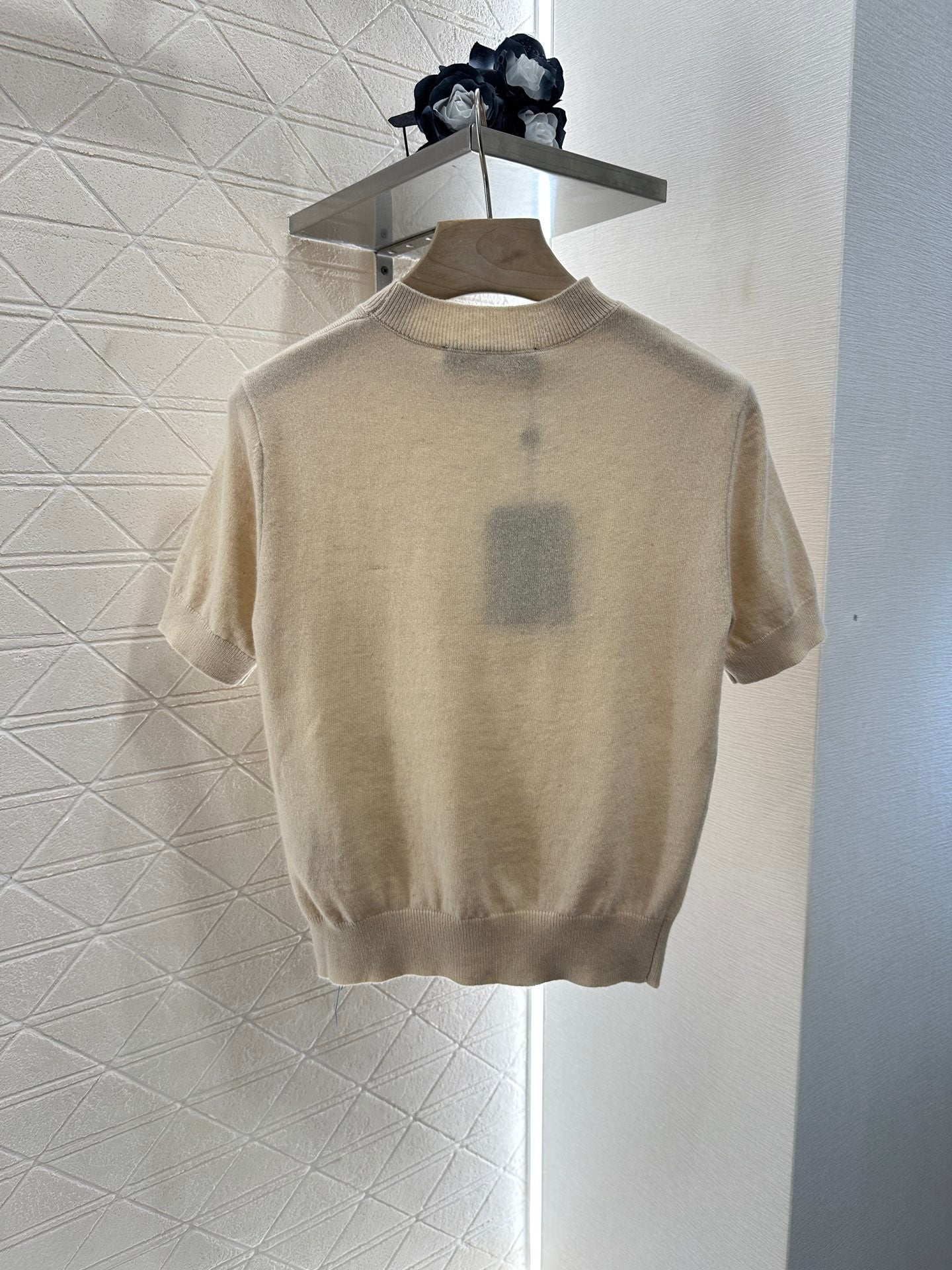 Louis*♥2025 new products Embroidered knitted short sleeves