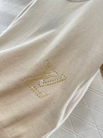 Louis*♥2025 new products Embroidered knitted short sleeves