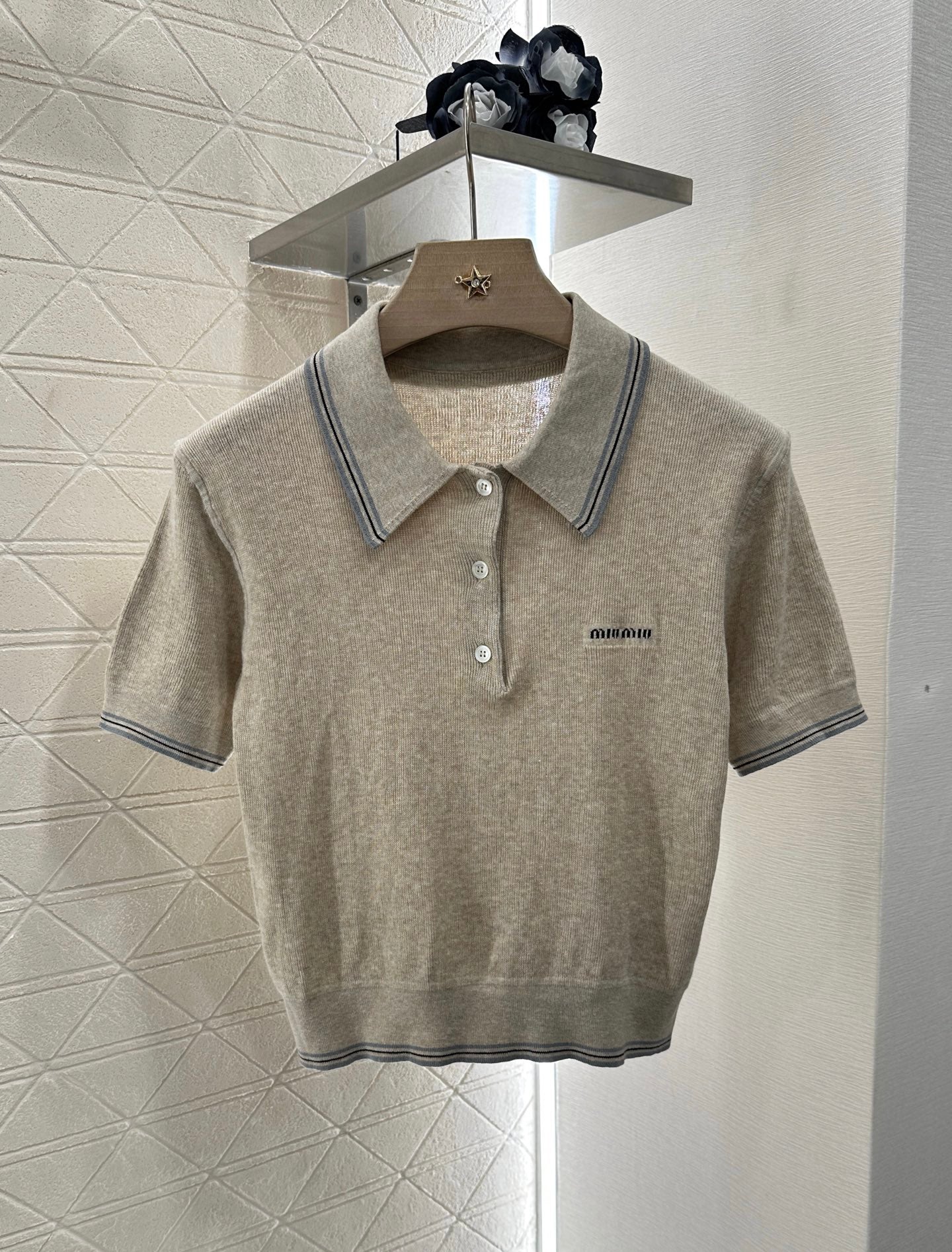 Mi*mi*♥2025 new products Knitted short sleeves