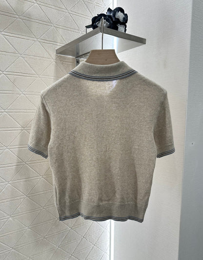 Mi*mi*♥2025 new products Knitted short sleeves