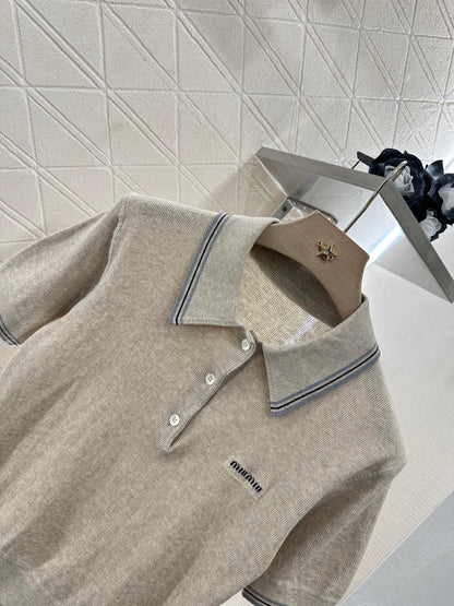 Mi*mi*♥2025 new products Knitted short sleeves