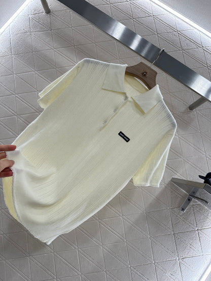 Mi*mi*♥2025 new products Knitted short sleeves