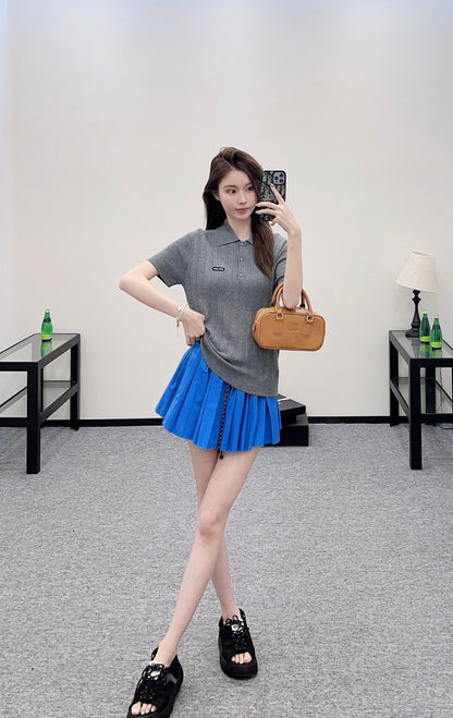 Mi*mi*♥2025 new products Knitted short sleeves