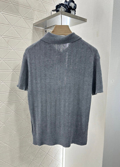 Mi*mi*♥2025 new products Knitted short sleeves