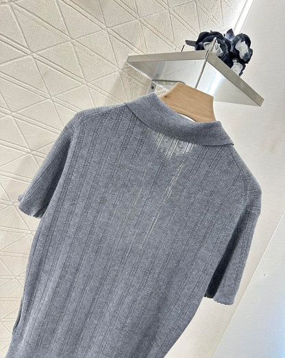 Mi*mi*♥2025 new products Knitted short sleeves