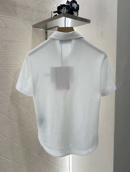 Mi*mi*♥2025 new product Short-sleeved 𝑝𝑜𝑙𝑜 cardigan