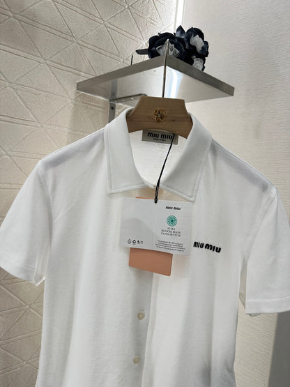Mi*mi*♥2025 new product Short-sleeved 𝑝𝑜𝑙𝑜 cardigan