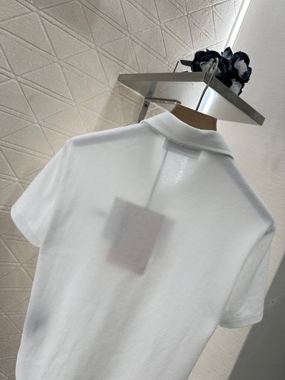 Mi*mi*♥2025 new product Short-sleeved 𝑝𝑜𝑙𝑜 cardigan