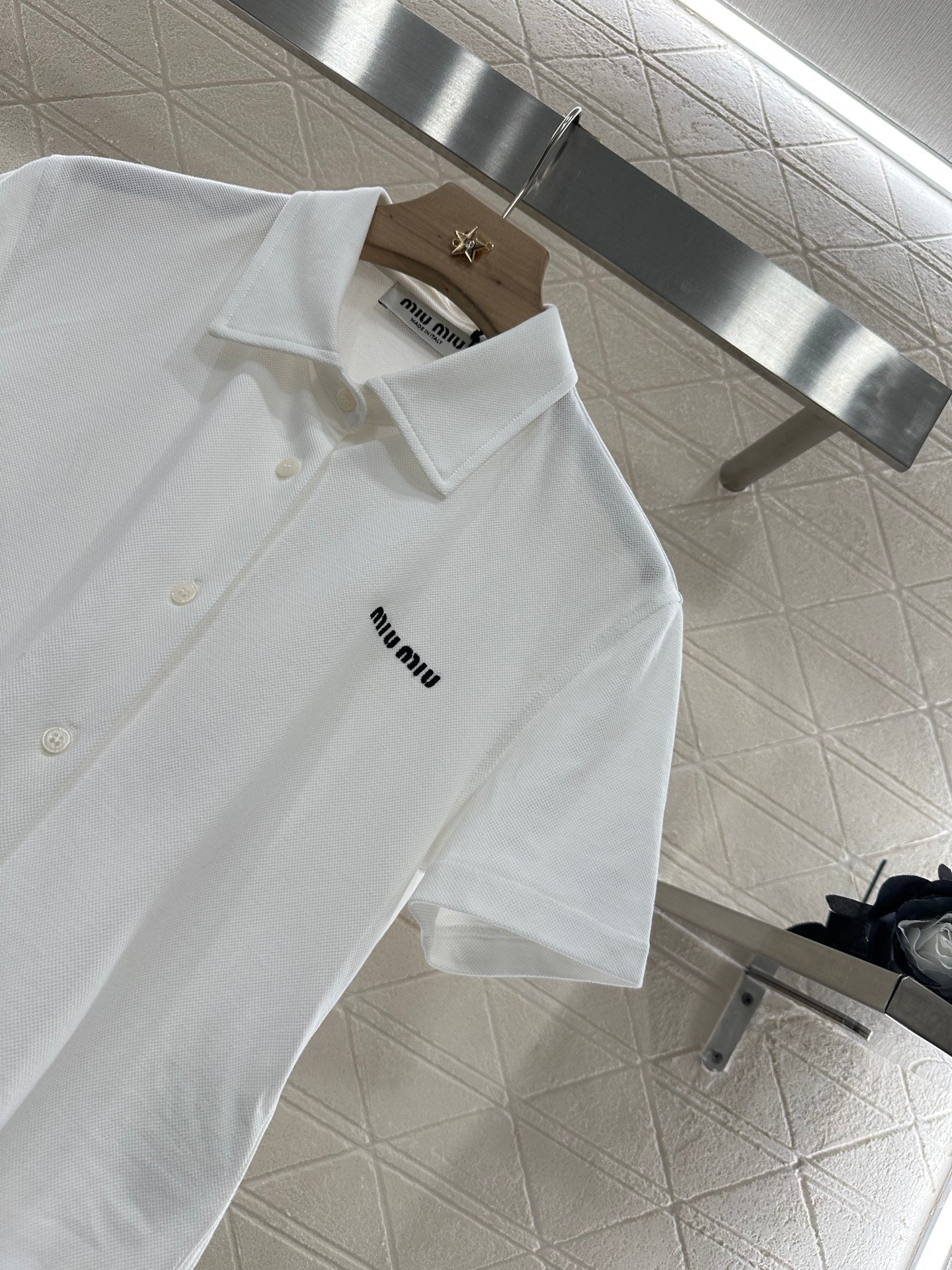 Mi*mi*♥2025 new product Short-sleeved 𝑝𝑜𝑙𝑜 cardigan
