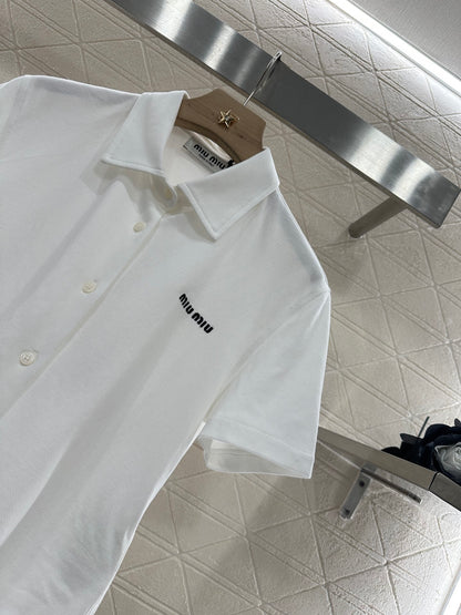 Mi*mi*♥2025 new product Short-sleeved 𝑝𝑜𝑙𝑜 cardigan
