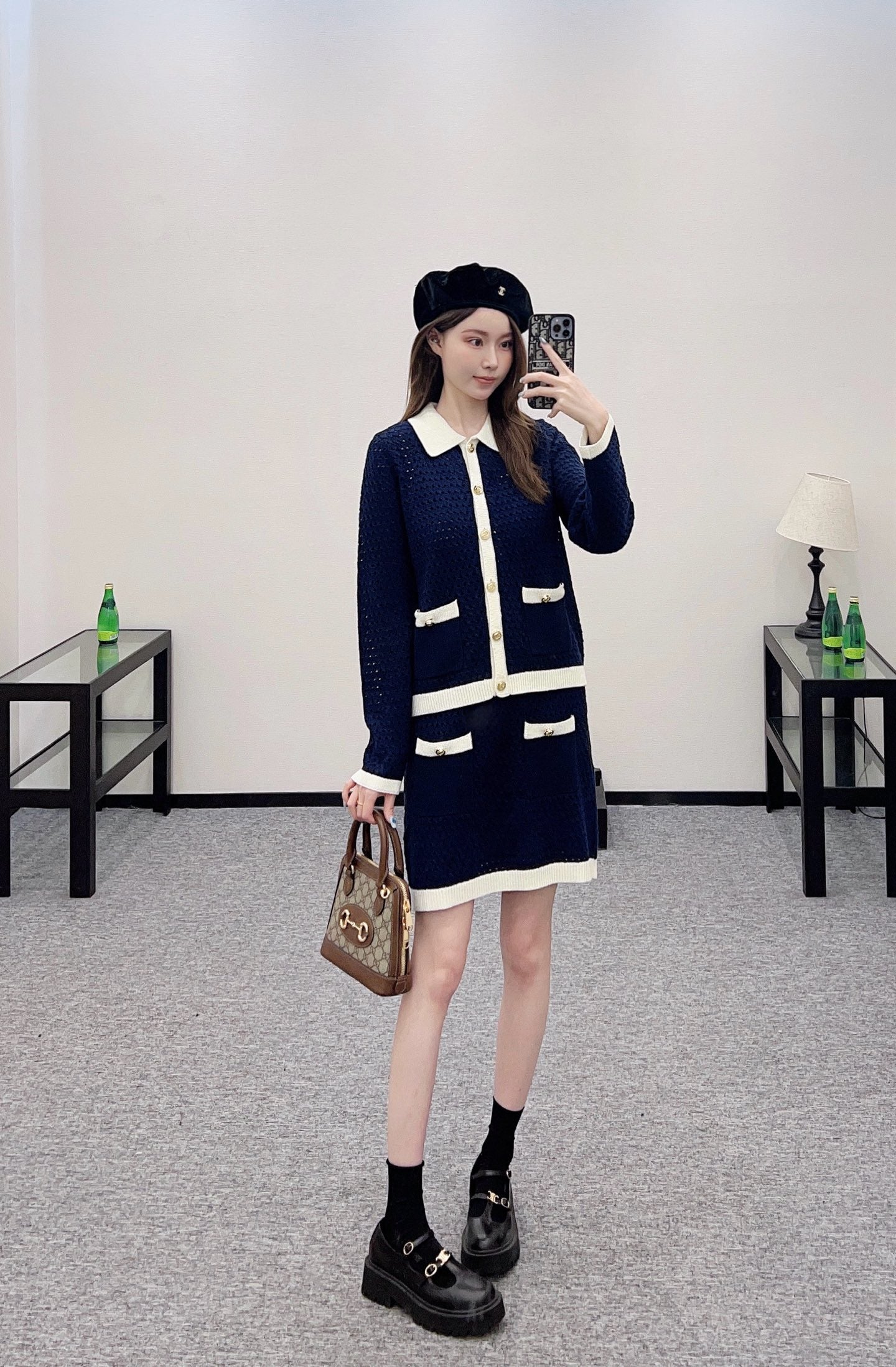 G*♥2025 new product Hollow knitted cardigan