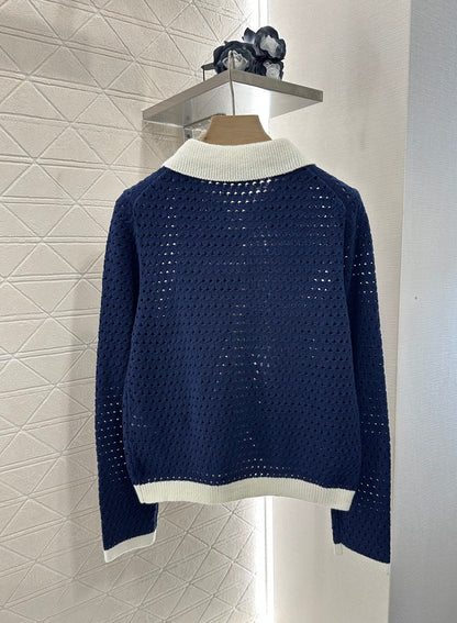 G*♥2025 new product Hollow knitted cardigan
