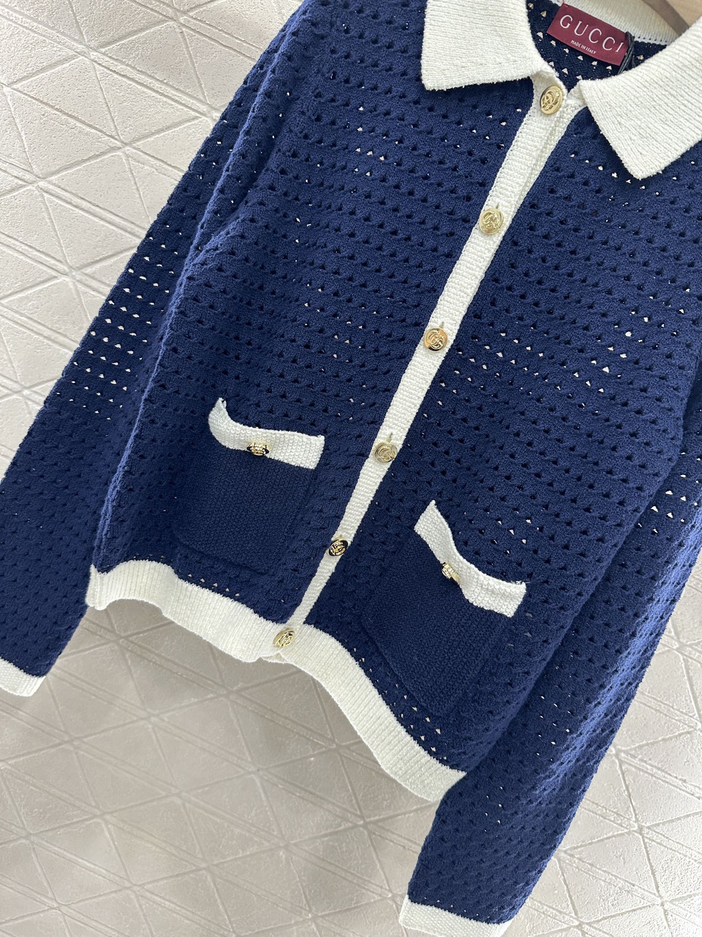G*♥2025 new product Hollow knitted cardigan