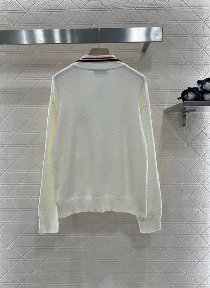 Mi*mi*♥2025 new product Zipper knitted cardigan