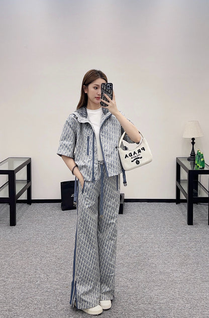 ♥D*♥2025 new products Short-sleeved and long-pants suit