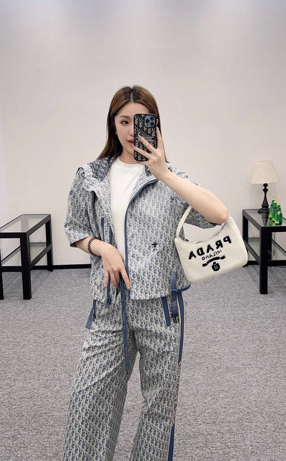 ♥D*♥2025 new products Short-sleeved and long-pants suit